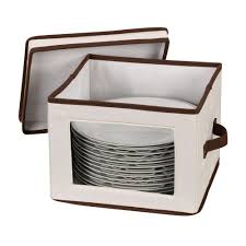 I speak from personal experience. Household Essentials Dinner Plate Storage Chest Canvas With Trim 536 The Home Depot