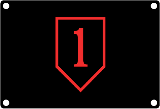 1st Infantry Division "The Big Red One" – 1st Amendment Hitch Covers
