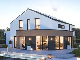 Modernes Satteldach Haus Ohne Dachuberstand Erker 5 Zimmer 200 Qm Einfamilienhaus Bauen Bien Z Moderne Hauser Mit Satteldach Traumhaus Plane Fassade Haus
