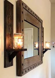 This design works much better if the sconce is installed in direct contact with the wall, without using a protruding mounting bracket. Rustic Wall Candle Holders Ideas On Foter