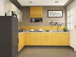 The color combination of this kitchen is simple but really pretty. 15 Modern L Shaped Kitchen Designs For Indian Homes