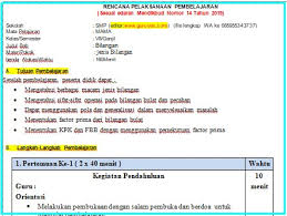Maybe you would like to learn more about one of these? Rpp 1 Lembar Matematika Smp Kelas 7 Semester 1 Situs Guru