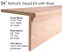 For those that desire an appearance of handrail, balusters, treads and risers all being connected, an experienced stair builder is my suggestion. Remodel Tread Riser Kits