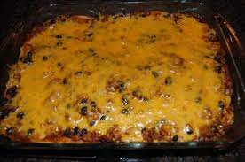 Mexican Ground Beef Tortilla Layer Casserole Recipe Food Com Recipe Recipes Food Tortilla Casserole