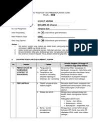 Boleh la dijadikan rujukan jika formatnya sama. Borang Penilaian Tahap Kecemerlangan Guru Mohd 2018