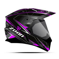 Details About Zoan Synchrony Hawk Black Pink Magenta Dual Sport Adventure Motorcycle Helmet