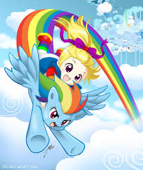 Twice The Rainbow By J8d On Deviantart Rainbow Dash Rainbow Brite My Little Pony