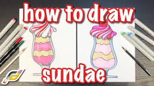 Learn how to draw ice cream sundae pictures using these outlines or print just for coloring. How To Draw Ice Cream Sundae Step By Step Easy Drawings For Anyone Youtube