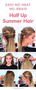 30 Ideas For Hairstyles With Bangs Tutorial Half Up Page 26 Of 31 Easy Hairstyles Summer Hairstyles Easy Hairstyles Braids For Short Hair