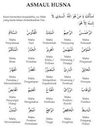 Orang yang berdoa dengan asmaul husna telah meminta kebaikan seluruhnya, dan membuat pencegahan di antara dirinya dan keburukan seluruhnya. 99 Asma Ul Husna Beserta Artinya Pemerintah Ide Ruang Kelas