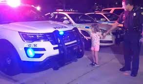 Watch This Adorable Little Girl Light Up Police Cars With Her Magic Wand Tbt