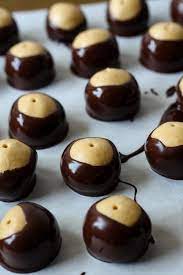 These are another treat that we make at christmas time. Buckeyes Peanut Butter Balls Chocolate With Grace
