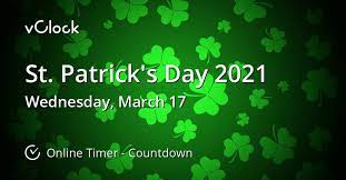 Irish parades and festivals database, 5000+ irish pubs, irish history, writings of st patrick, 1200+ quotes and toasts, 1000+ irish baby names. When Is St Patrick S Day 2021 Countdown Timer Online Vclock