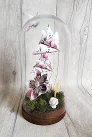 Rose En Origami Jardin De Fleurs Kusudama Jardin Miniature Etsy Origami Miniatures Etsy