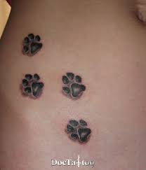 3d Dog Paw Prints Tattoo Pawprint Tattoo Trendy Tattoos Paw Tattoo