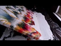 What makes mica shiny or metallic? Experiment Large Canvas Mica Powders Versus Acrylic Paint Arteza Acrylics Beautiful Results Acrylic Painting Tips Acrylic Pouring Art Arcylic Painting