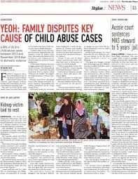 Various factors have been highlighted to ensure effective management of the issue. Yeoh Family Disputes Key Cause Of Child Abuse Cases Klik