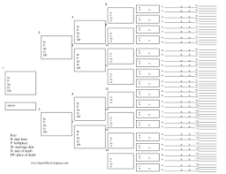 this printable family tree template has lines to record