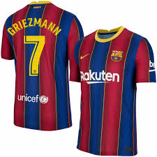 Thanks for watching subscriber my chanel fc barcelona #fcbarcelona #kit #newnumber #messi #coutinho #griezmann #dest #pjanic Nike Barcelona Vapor Match Griezmann 7 Home Shirt 2020 2021