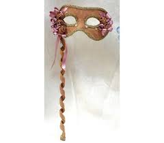 Maskerade Maske Lady Fur Frau Maske Mit Stick Etsy Etsy Handgefertigt Party Masken