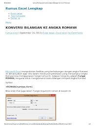 Membuat huruf romawi di excel. Rumus Roman Konversi Angka Bilangan Ke Huruf Romawi
