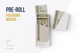 Download Pre Roll Packaging Mockup On Behance