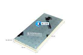 Panneau Isolant En Polyurethane Soprema 1 2x0 6m Ep 80mm R 3 70 Leroy Merlin