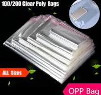 Clear Self Adhesive OPP Bags Cellophane Tape Peel Poly Seal ...