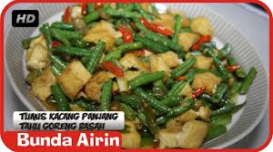 Tumis adalah menu makanan yang sangat mudah kita jumpai di mana pun. Tumis Kacang Panjang Tahu Goreng Resep Masakan Tradisional Indonesia Enak Bunda Airin Youtube