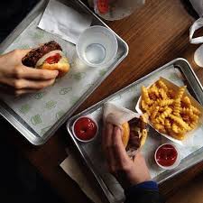 Black And White Shake Shake Shack Patrick Janelle On Instagram Shakeshack Burger Lunch With Buttibeep Might Have Included Concretes For Dessert Pub Food Food Food Basket