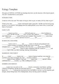 See full list on examples.com 33 Sample Eulogies In Pdf Ms Word