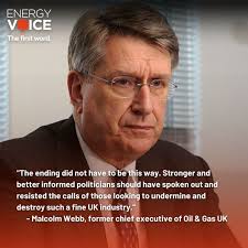 Malcolm Webb, former chief executive of Oil & Gas UK, reflects