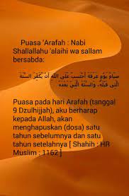 Puasa Arafah Kata Kata Motivasi Motivasi Doa