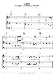 Alan Walker Alone Sheet Music And Printable Pdf Music Notes Alan Walker Sheet Music Sheet Music Notes