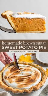 Brown Sugar Sweet Potato Pie Recipe In 2020 Sweet Potato Pie Homemade Sweet Potato Pie Sweet Potato Pie Filling