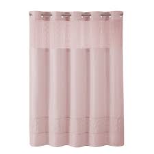 Hookless premium shower curtain, silver branch print with fabric liner. Solid Shower Curtain Pink Hookless Target