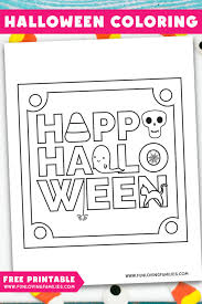 Print, color and happy halloween! Halloween Coloring Pages Free Printables Fun Loving Families