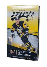 nhl 2015 16 upper deck mvp hockey hobby box of cards 24 packs hockey cards upper deck hockey