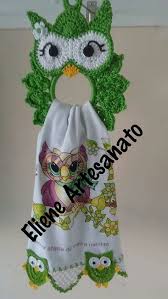 Resultado De Imagen Para Toalleros Tejidos En Crochet En Pinterest Porta Pano De Prato Cozinha Com Coruja Casa De Croche Porta anos de pratos de broche. pinterest