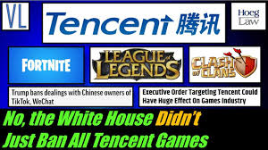 Tencent games unveiled a new chapter in innovative gameplay and quality games with a roadmap of more than 40 game product updates today. No The White House Didn T Just Ban All Tencent Games Vl279 Youtube