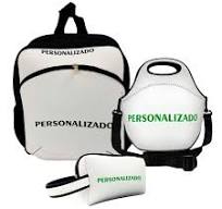 Kit Escolar Plus com Mochila Infantil de Costas com Lancheira Térmica e  Estojo Grande com Alça - ISOPRENE - Personalizado