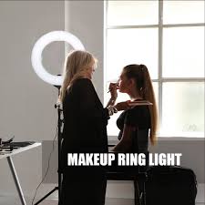 Zomei Dimmable Led Studio Selfie Ring Light Photographic Lighting Lamp Makeup With Stand For Camera Photo Youtube Video Shooting Photographic Lighting Aliexpress