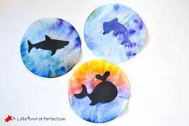 Ocean Animal Coffee Filter Suncatcher Craft for Kids + Pattern -