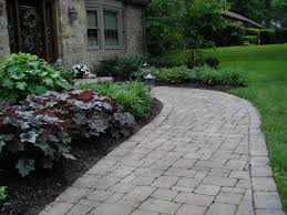 Front Walkway With Plant Material Stoneworx Front Walkway Landscaping Sidewalk Landscaping Walkway Landscaping