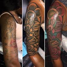 425 Likes 11 Comments Big Lo Tatted Lo On Instagram Today S Final Session On This Half Sle Dark Skin Tattoo Black Girls With Tattoos Skin Color Tattoos