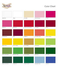 colour charts from suppliers