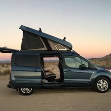 My particular ford transit connect cargo van started out as a work vehicle. Camper Van Has Pop Top Roof For Extra Sleeping Space Curbed
