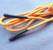 Round Shape Polyester Silicone Dipping 6mm Drawstring Cord