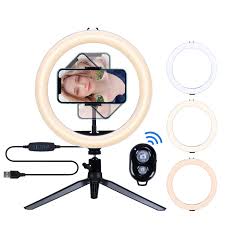 And this means that it works without a case and with all. Ring Light With Tripod Stand And Phone Holder 10 Led Cell Phone Ringlight For Makeup Vlogs Live Stream Youtube Video Photography Self Portrait Shooting Desk Makeup Circle Lighting For Iphone Android