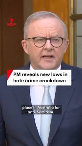Australian Prime Minister Anthony Albanese announced plans for new hate  speech laws and invoked the slogan “diversity is our strength” at a press  conference following the Bondi Beach massacre.